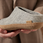 Glerups The Slip On Grey - Leather Sole (10139157266719)