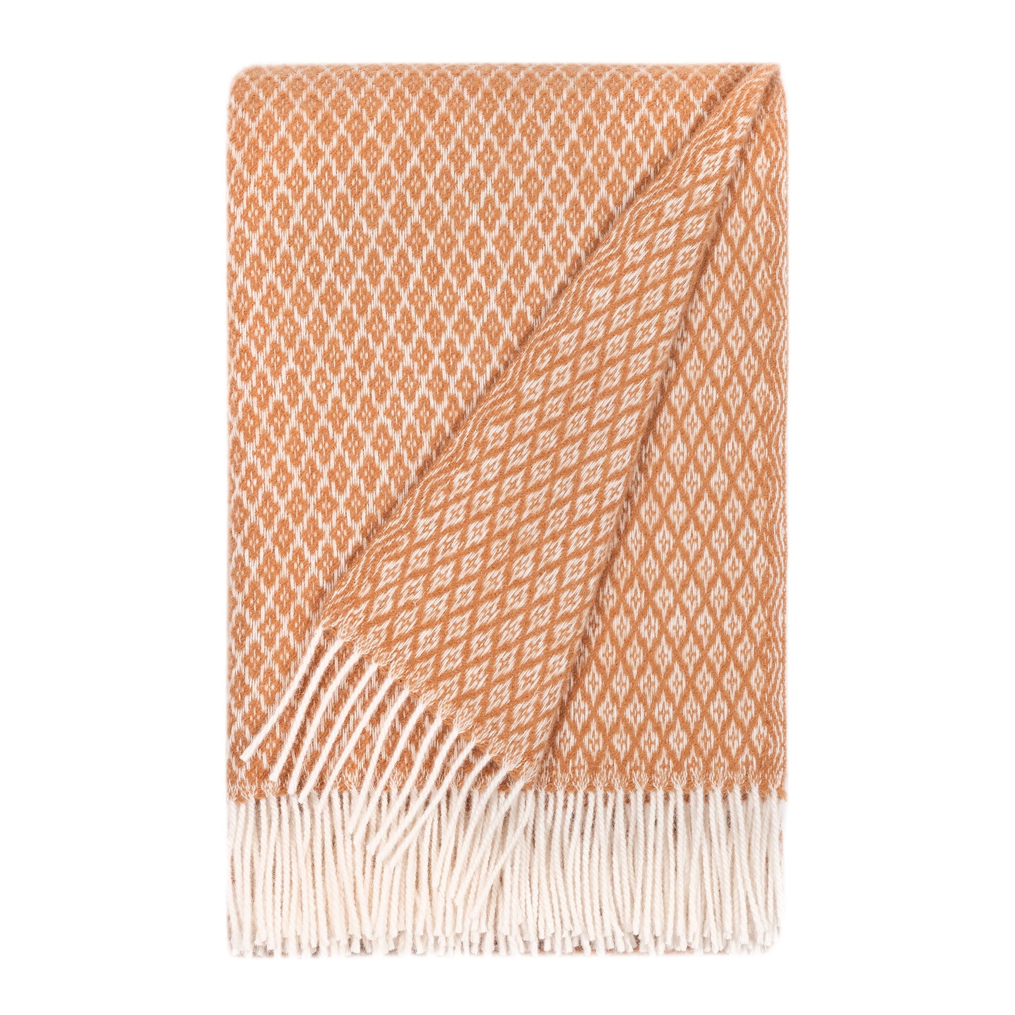 Tove 100% Wool Throw 130x200cm, Terracotta – Nordic Chill