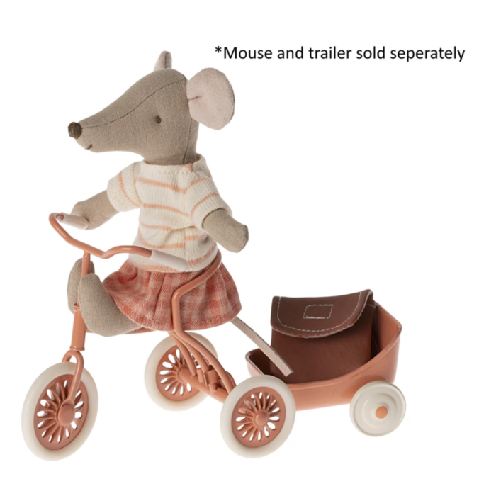 Maileg Abri à Tricycle Mouse Coral 2024 (9202588320031)