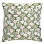 Tulip Tulppaani Merino Wool/Linen Cushion Cover 45x45cm, Rose-Olive (10238098014495)