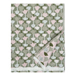 Tulip Tulppaani Merino Wool/Linen Throw, Rose-Olive (10238098080031)