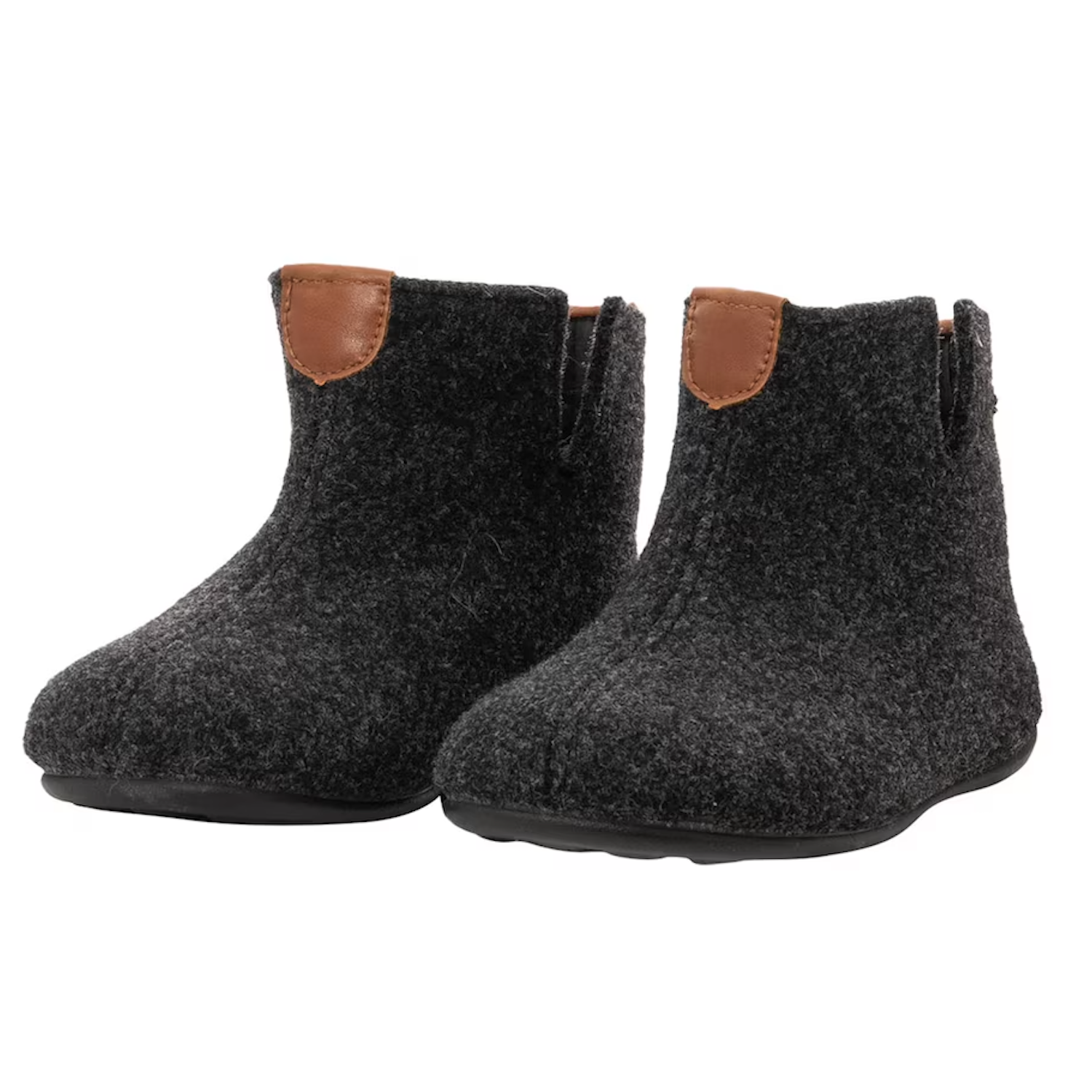 Uddebo Wool Blend Childrens Slipper, Asphalt (10227213762847)
