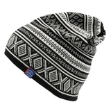 Valle Merino Wool Beanie, Black-White (10181570199839)