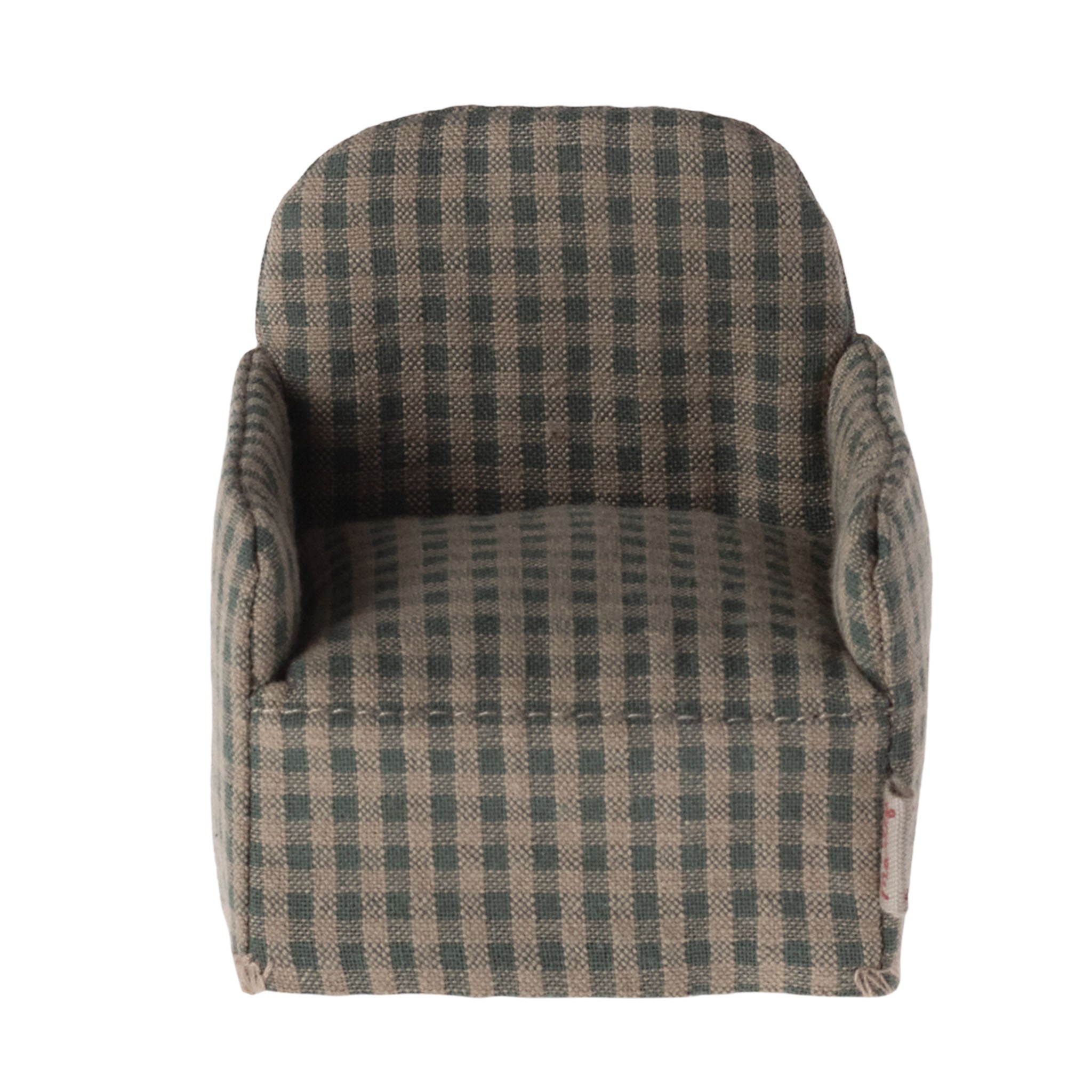Maileg Chair Mouse, Green Checker ETA October 2024 (8014958657823)