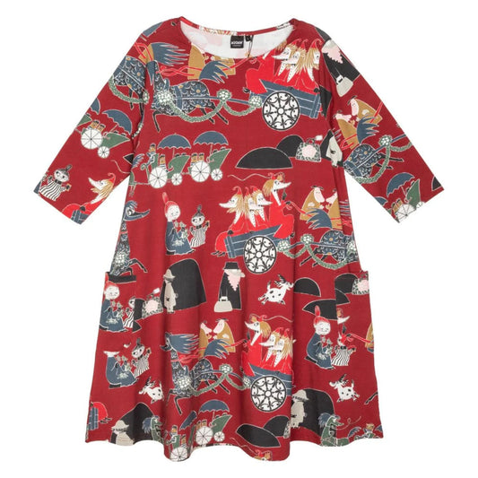 Moomin Women's Tunic, Vilijaana, Red (8908846498079)