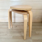 Ikea Kyrre Stackable Stool, Birch Wood (4407511121985)