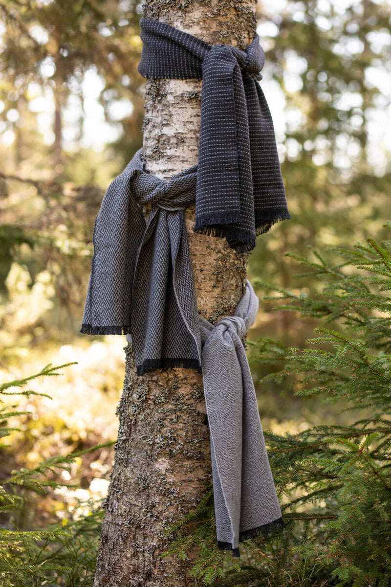 Hanki Merino Scarf, Grey (10237454483743)