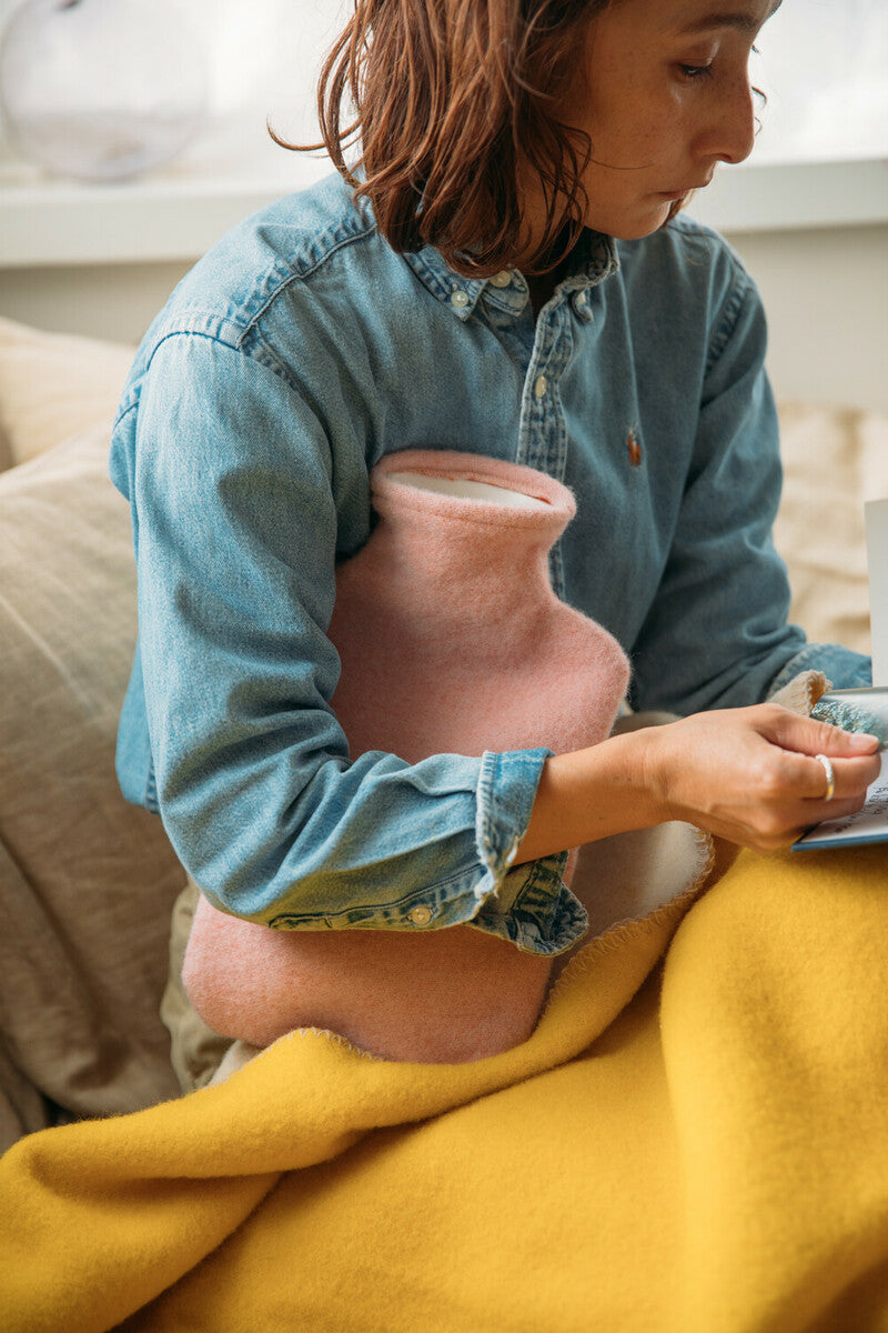 Double Tupla Hot Water Bottle 2 L, Rose (9112593629471)