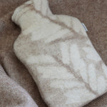 Branch Verso Hot Water Bottle with Wool Cover 2L, Beige-White (9788173615391)