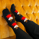 Little My Planning Tricks Women's Socks, Black (9536213221663)