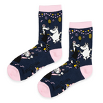 Moomin Party Women's Socks, Navy (10232045895967)