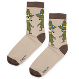 Snufkin Butt Women's Socks, Brown (10233797050655)