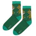 Snufkin Butt Women's Socks, Green (10233797083423)