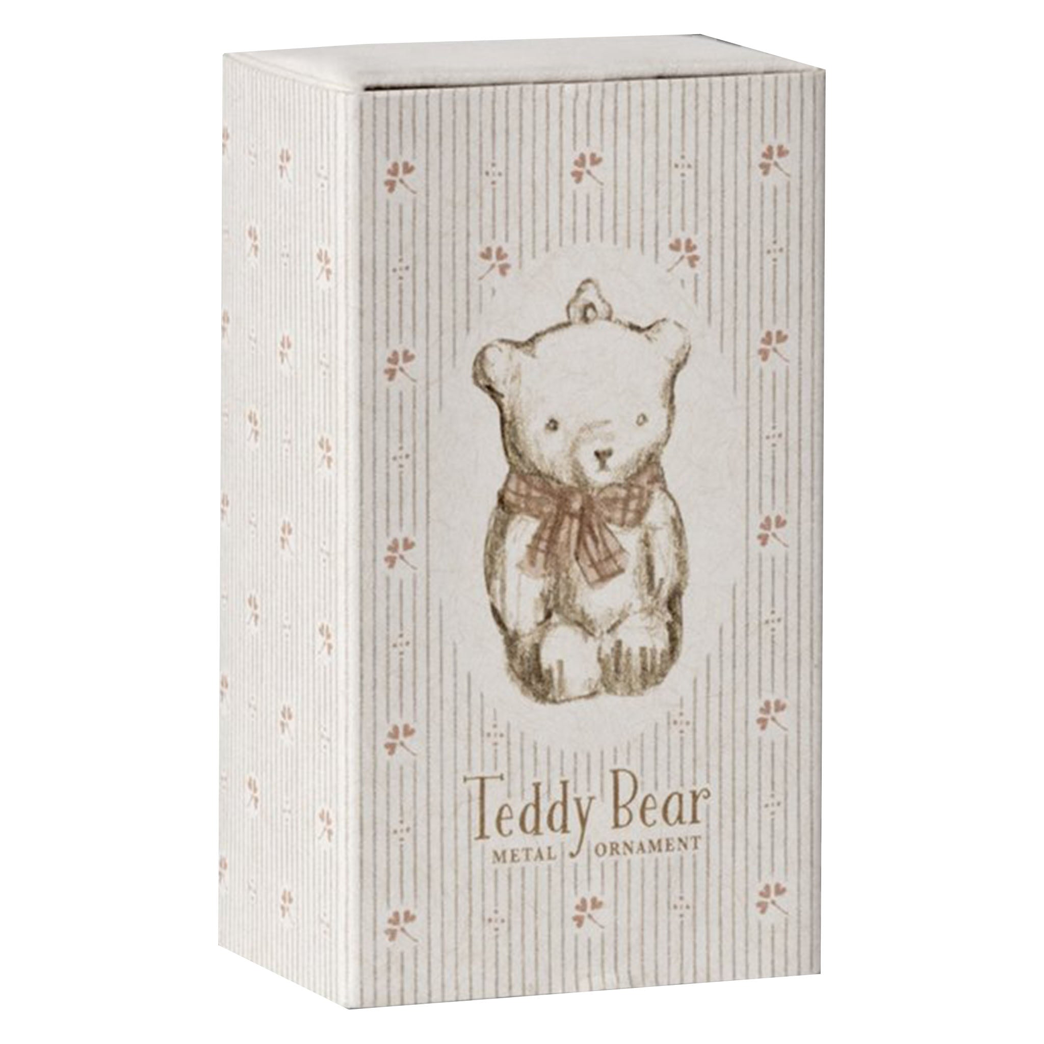 Maileg Metal Ornament Teddy Bear, Off/White-Rose (9419408671007)