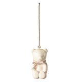 Maileg Metal Ornament Teddy Bear, Off/White-Rose (9419408671007)