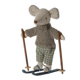 Maileg Winter Mouse with Ski Set, Big Brother PRE-ORDER eta Dec 23 (8534066102559)