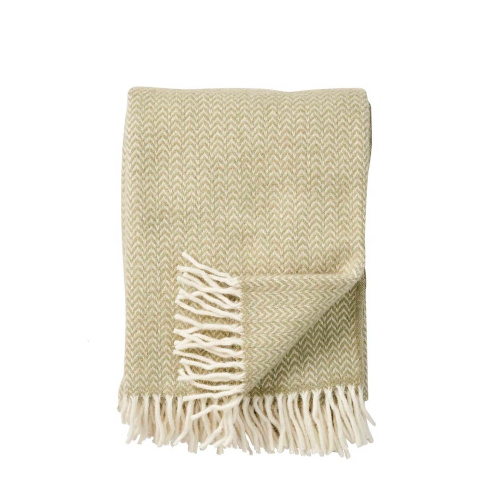 KLIPPAN Chevron Wool Throw, 130x200cm (1534179901505)