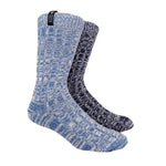 Denmark Mens Wool Socks 2-pack Gift Box, Light Blue-Navy Blue (8326209962271)