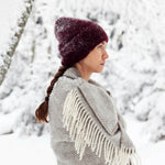 Maria Pocket Scarf 60x180cm, Grey-White (6807634149441)