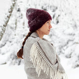 Maria Pocket Scarf 60x180cm, Grey-White (6807634149441)