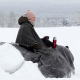Maria Wool Throw 130x180cm, Black-Grey (6807623172161)