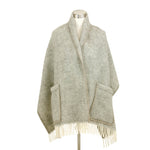 Maria Pocket Scarf 60x180cm, Grey-White (6807634149441)