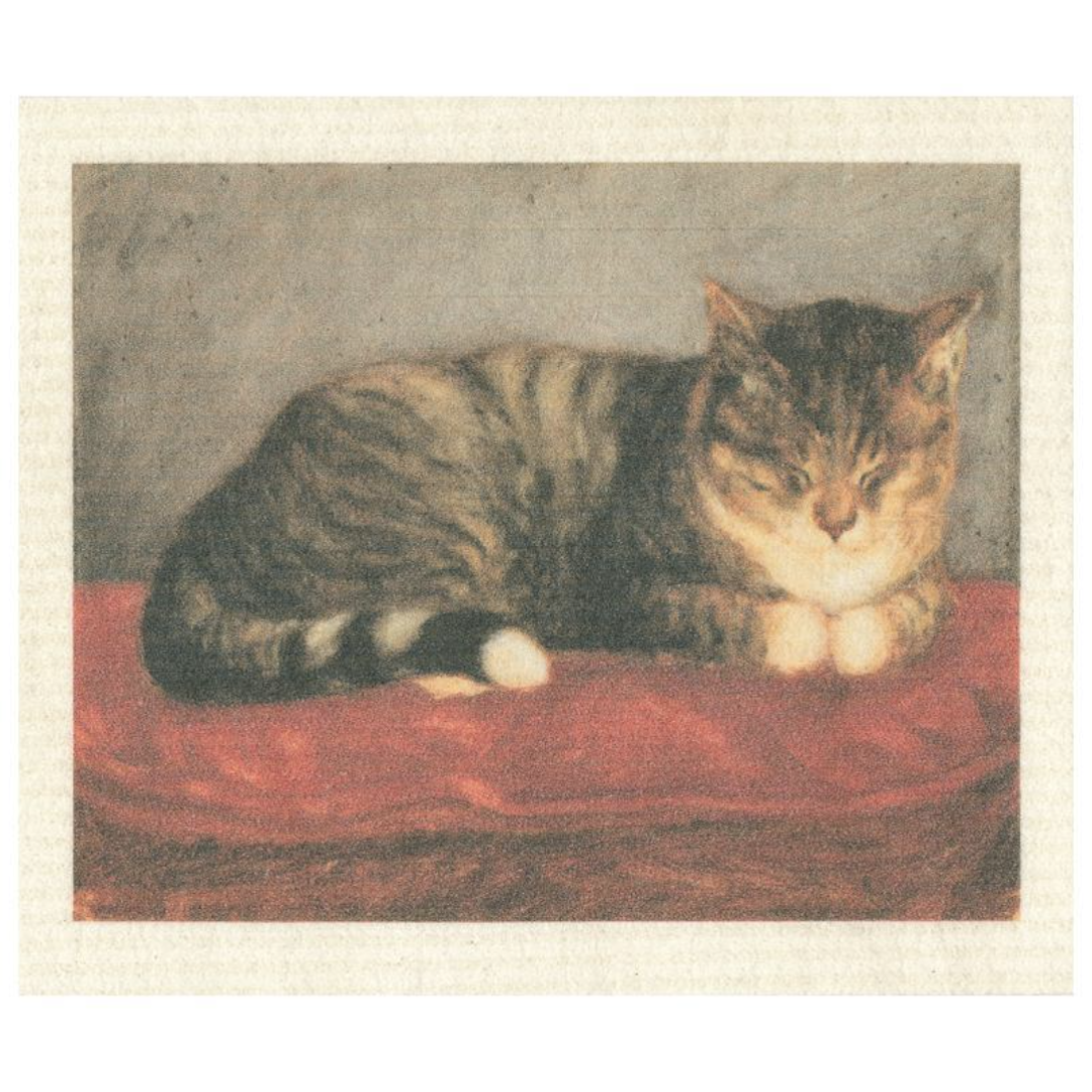 100% Biodegradable Dishcloth, Ateneum Cat (6885487673409)