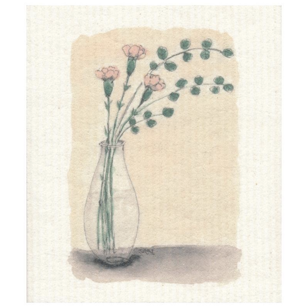 100% Biodegradable Dishcloth, Carnation (6887927152705)