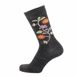 Cai Bengt & Lotta Bloom Merino Socks, Anthracite (7987800113439)