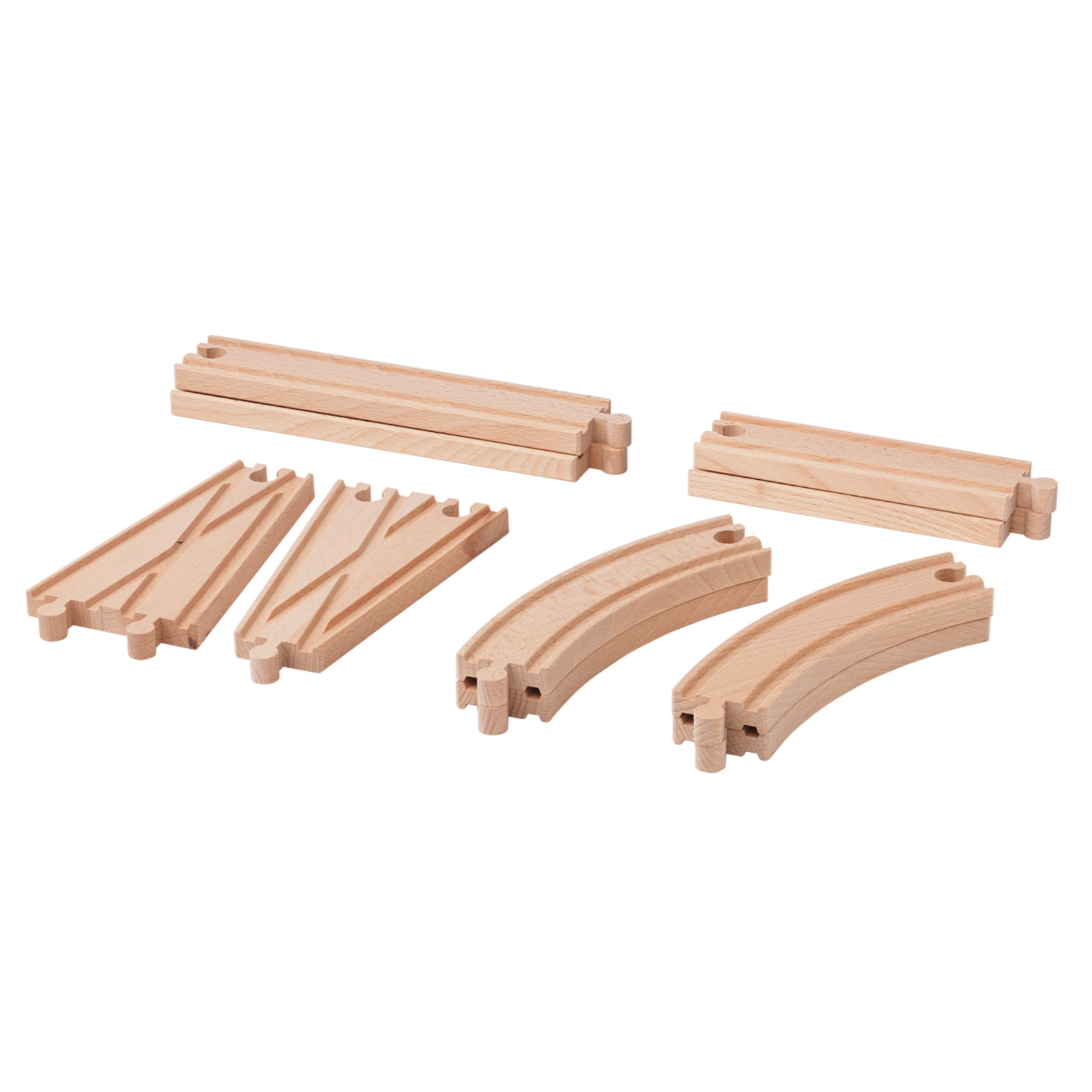 Ikea Lillabo 10 Piece Railway Track Extension Pack Nordic Chill