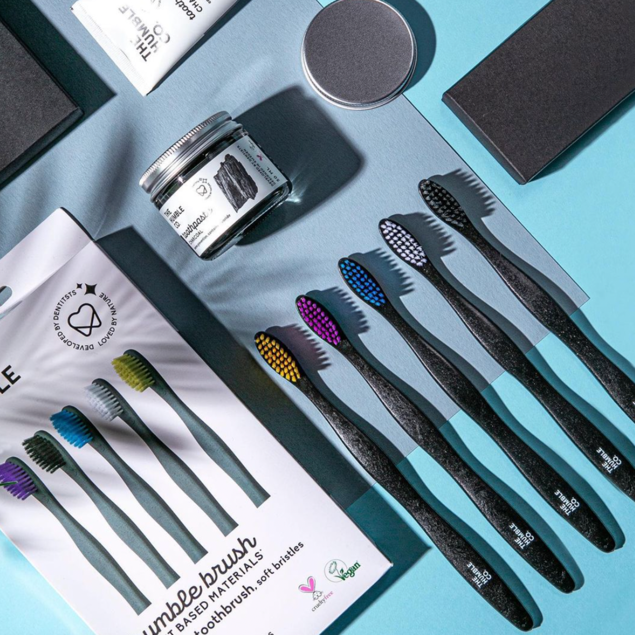 THE HUMBLE CO. Plant Based Toothbrush Adults 5-Pack (6688301219905)