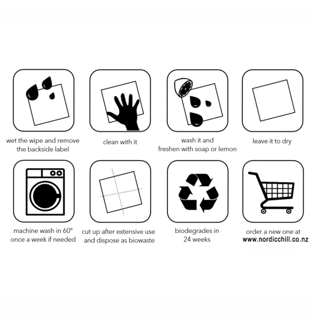 100% Biodegradable Dishcloth, Apple (6636450381889)