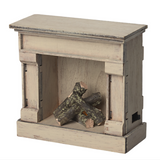 Maileg Miniature Fireplace, Off-White (6797656195137)