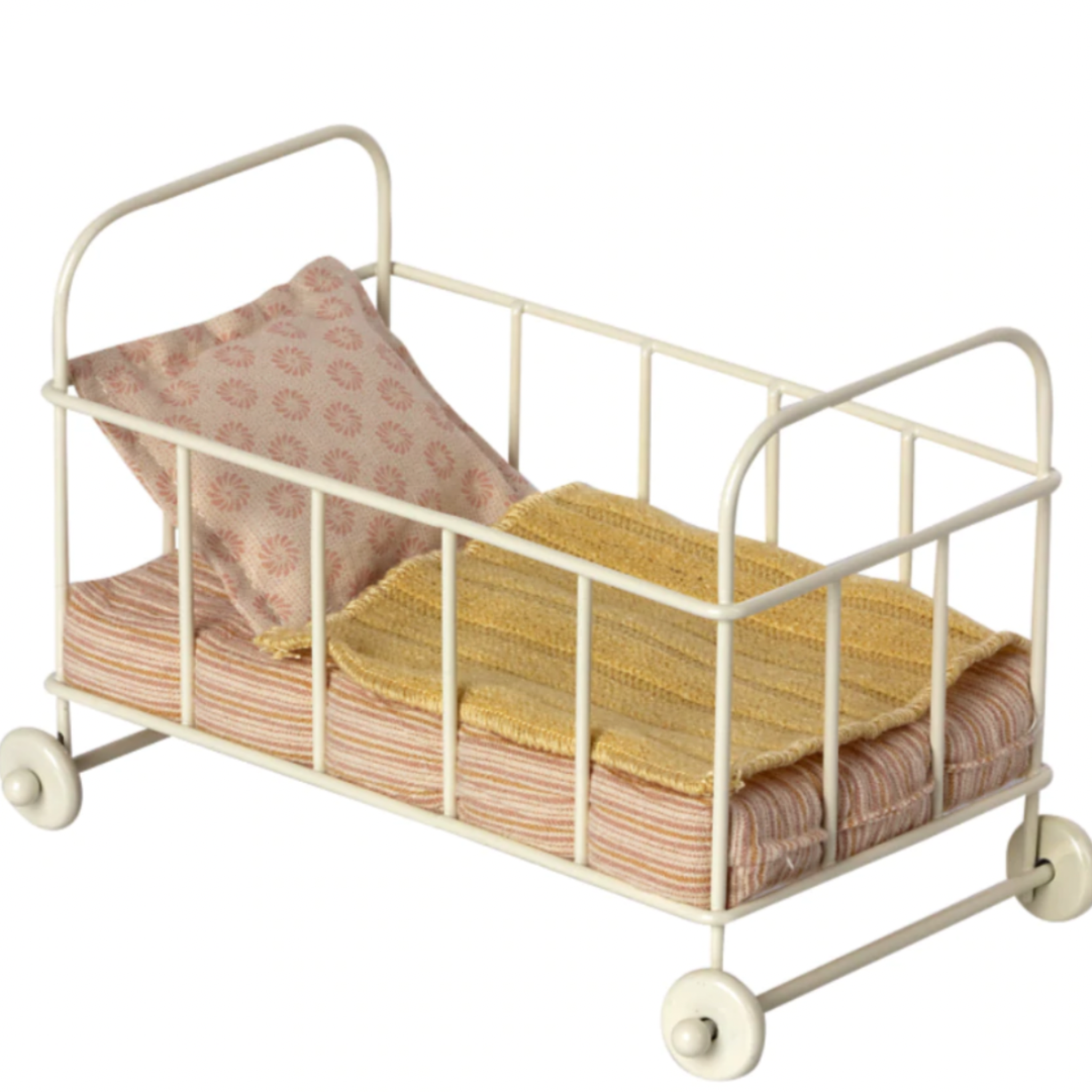MAILEG Cot Bed Micro, Rose (6748652830785)