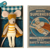 Maileg Super Hero Mouse, Little Brother in Matchbox (6589490528321)
