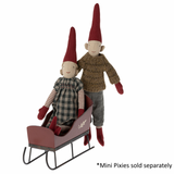 Maileg Sleigh for Mini Pixy, Red (6910429167681)