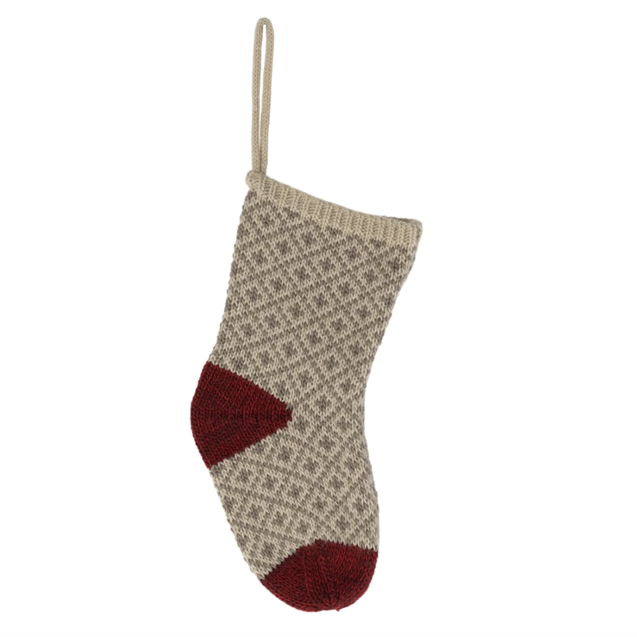 Maileg Christmas Stocking, Soft Grey PRE-ORDER eta Nov 23 (8458223550751)