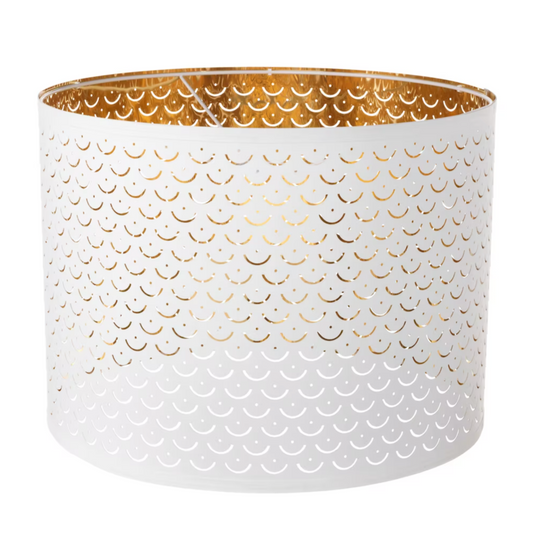 IKEA Nymö Ceiling Light - White/Brass 44cm (6571079106625)