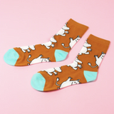 Happy Moomin Womens Socks, Toffee (6633254256705)