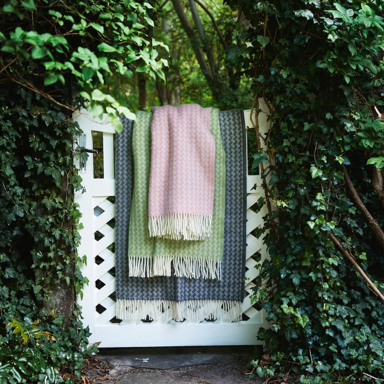 Wool Throws with Fringes