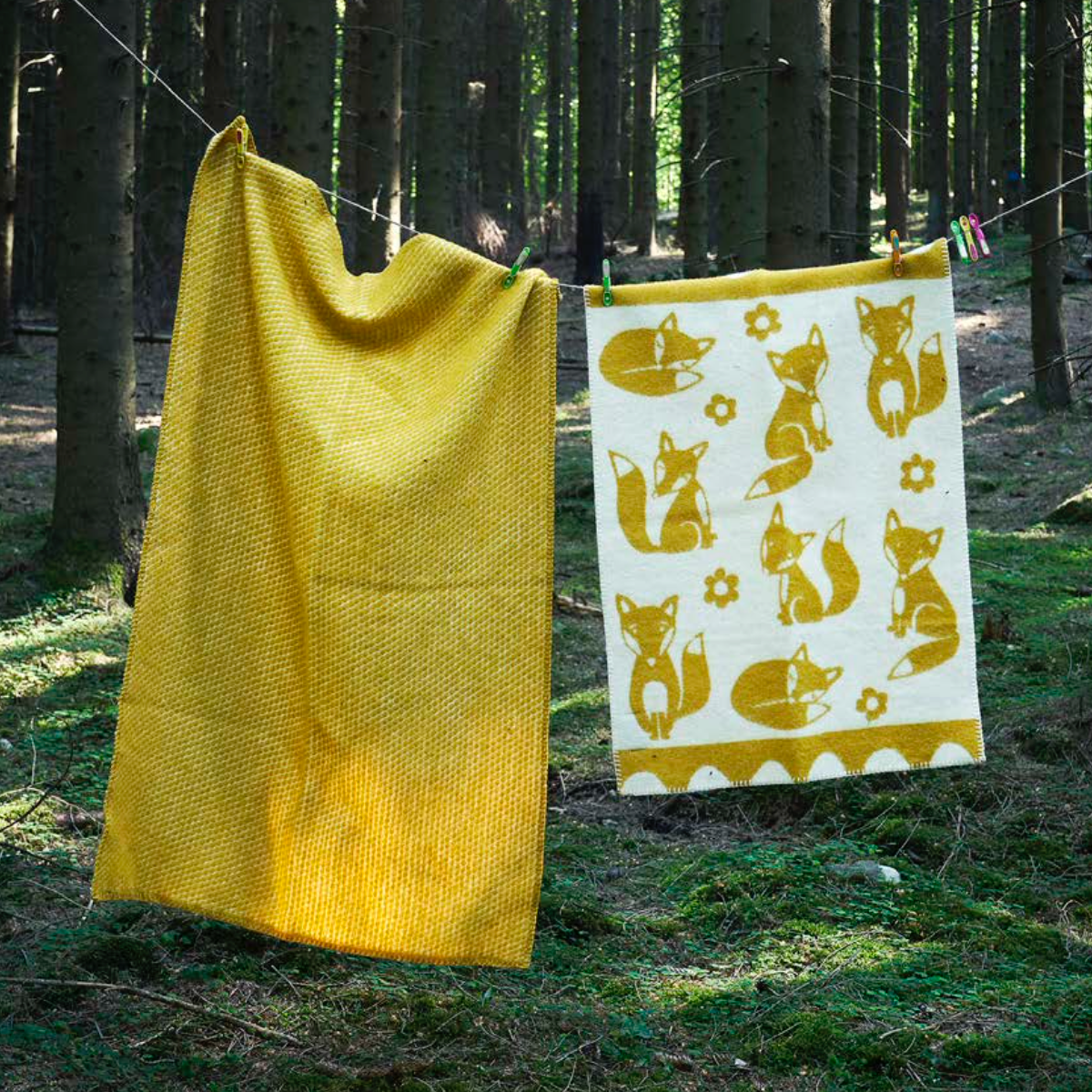 Yellow Baby and Kids Wool Blanket