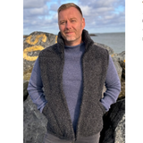 Merino Wool Vest, Charcoal