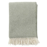 Klippan Preppy Wool Throw, 130x200cm,  Dusty Green