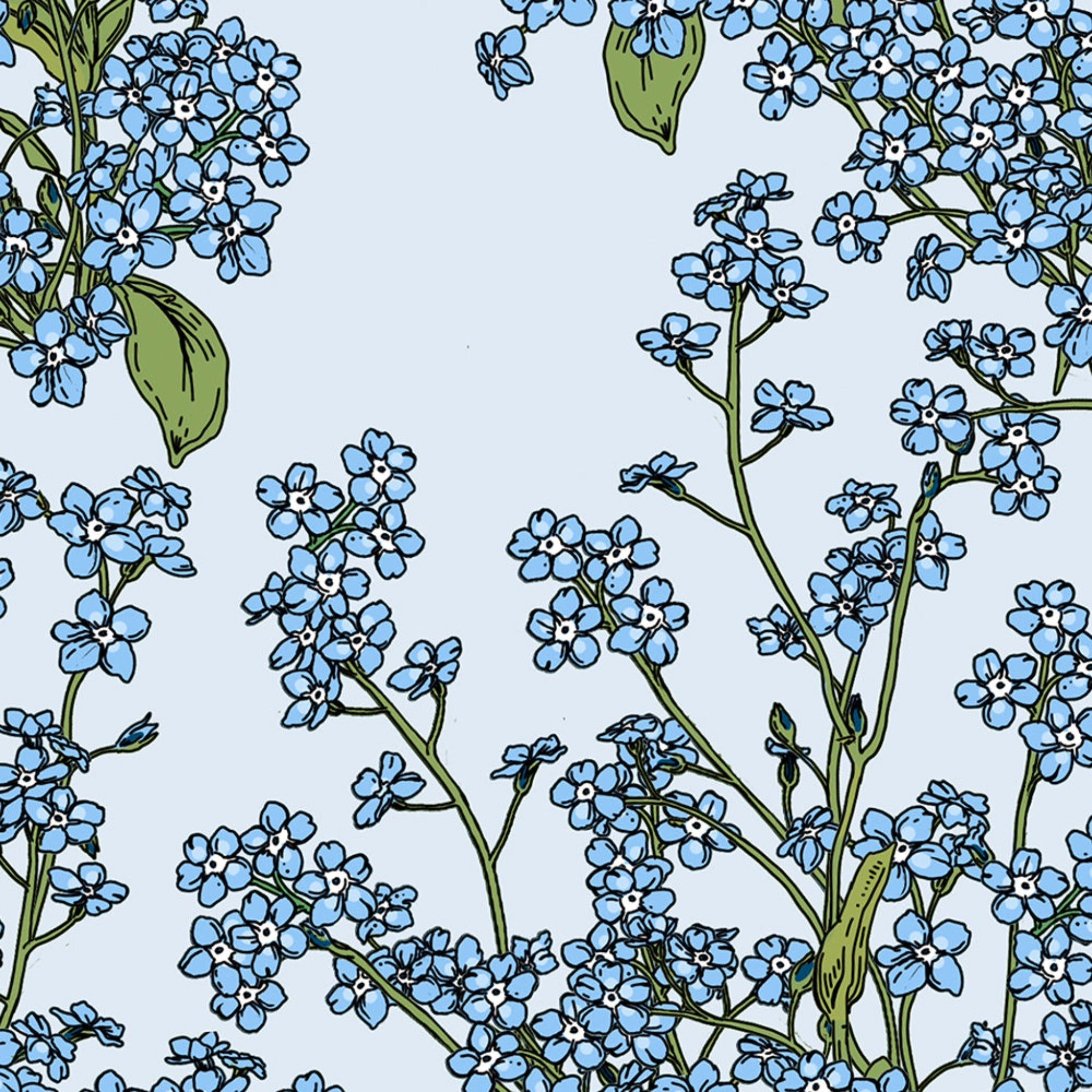 Forget Me Not Lemmikki Serviette 20-Pack, Large 33cm (9204162887967)