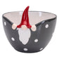 Peek-a-Boo Santa Bowl, Grey, 10cm (8743273169183)