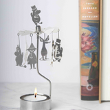 Moomin Family Tea Light Carousel, silver