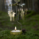 Moose Tea Light Carousel, Gold (8605444997407)