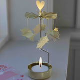 Hogs Tea Light Carousel, Gold