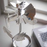 Lisa L Angels Tea Light Carousel, Silver