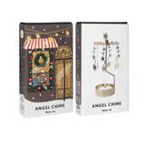 Winter City Tea Light Carousel, Gold